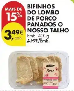 Pingo Doce Bifinhos do lombo de porco panados o nosso talho promoção