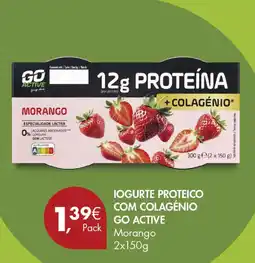 Pingo Doce Iogurte proteico com colagénio go active promoção