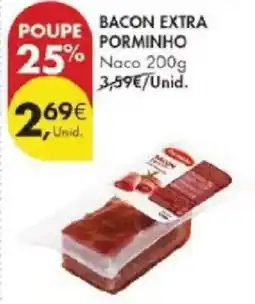 Pingo Doce Bacon extra porminho promoção