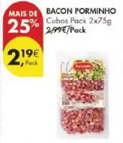 Pingo Doce Bacon porminho promoção