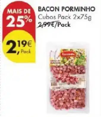 Pingo Doce Bacon porminho promoção