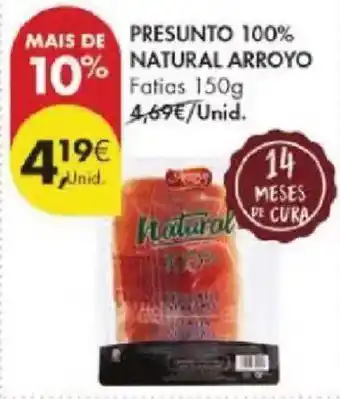 Pingo Doce Presunto 100% natural arroyo promoção