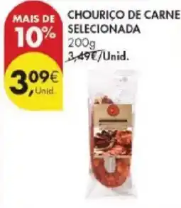 Pingo Doce Chouriço de carne selecionada promoção