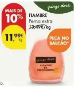 Pingo Doce Fiambre perna extra promoção