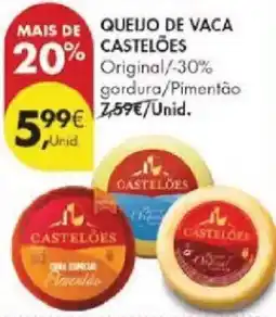Pingo Doce Queijo de vaca castelões promoção