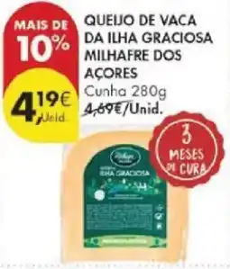 Pingo Doce Queijo de vaca da ilha graciosa milhafre dos açores promoção