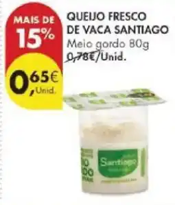 Pingo Doce Queijo fresco de vaca santiago promoção
