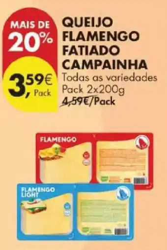 Pingo Doce Queijo flamengo fatiado campainha promoção