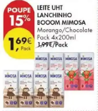 Pingo Doce Leite uht lanchinho booom mimosa promoção