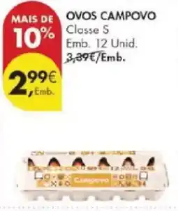 Pingo Doce Ovos campovo classe s promoção