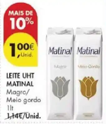 Pingo Doce Leite uht matinal promoção
