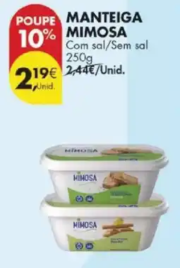Pingo Doce Manteiga Mimosa promoção
