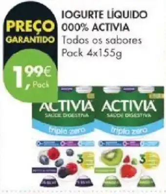 Pingo Doce Iogurte líquido 000% activia promoção