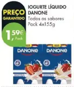 Pingo Doce Iogurte líquido danone promoção