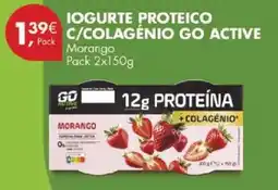 Pingo Doce Iogurte proteico c/colagenio go active promoção