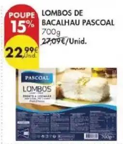 Pingo Doce Lombos de bacalhau pascoal promoção