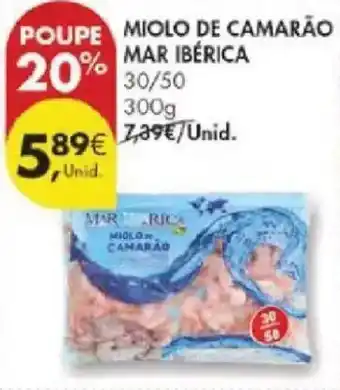 Pingo Doce Miolo de camarão mar ibérica promoção