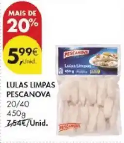 Pingo Doce Lulas limpas pescanova 20/40 promoção