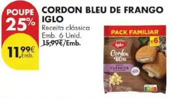 Pingo Doce Cordon bleu de frango iglo promoção