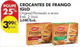 Pingo Doce Crocantes de frango iglo promoção