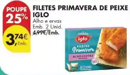 Pingo Doce Filetes primavera de peixe iglo promoção
