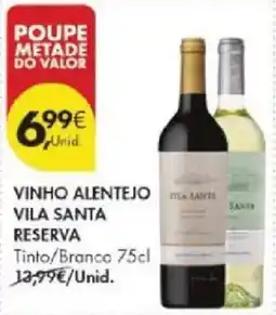 Pingo Doce Vinho alentejo vila santa reserva promoção