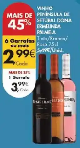 Pingo Doce Vinho península de setúbal dona ermelinda promoção
