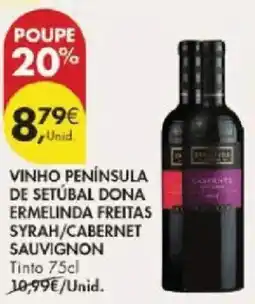 Pingo Doce Vinho península de setúbal dona ermelinda freitas syrah/cabernet sauvignon promoção