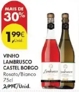 Pingo Doce Vinho lambrusco castel borgo promoção