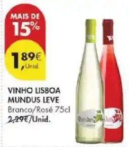 Pingo Doce Vinho lisboa mundus leve promoção