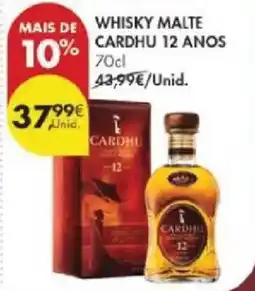 Pingo Doce MAIS DE WHISKY MALTE CARDHU 12 ANOs promoção