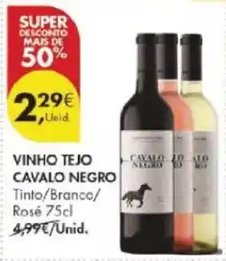 Pingo Doce Vinho tejo cavalo negro promoção