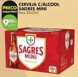Pingo Doce Cerveja c/álcool sagres mini promoção