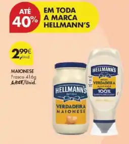 Pingo Doce Hellmann's maionese frasco promoção