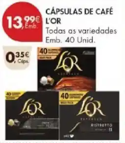 Pingo Doce Cápsulas de café l'or promoção