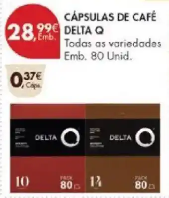 Pingo Doce Cápsulas de café delta q promoção