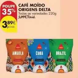 Pingo Doce Café moído origens delta promoção