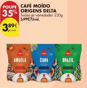 Café moído origens delta
