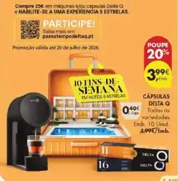 Pingo Doce Cápsulas delta q promoção