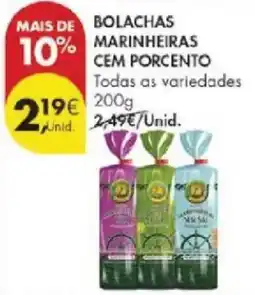 Pingo Doce Bolachas marinheiras cem porcento promoção