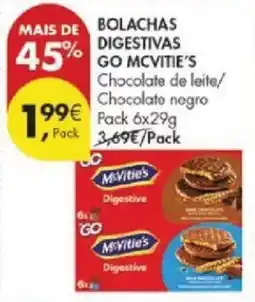 Pingo Doce Bolachas digestivas go mcvitie's promoção