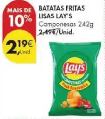 Pingo Doce Batatas fritas lisas lay's promoção