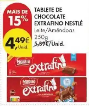 Pingo Doce Tablete de chocolate extrafino nestlé promoção