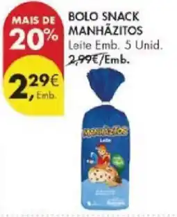 Pingo Doce Bolo snack manhãzitos promoção