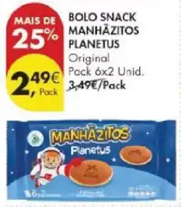 Pingo Doce Bolo snack manhãzitos planetus original promoção