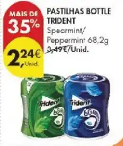 Pingo Doce Pastilhas bottle trident promoção