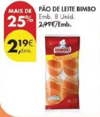 Pingo Doce Pão de leite bimbo promoção