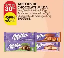Pingo Doce Tabletes de chocolate milka promoção