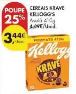 Pingo Doce Cereais krave Kellogg's avelã promoção
