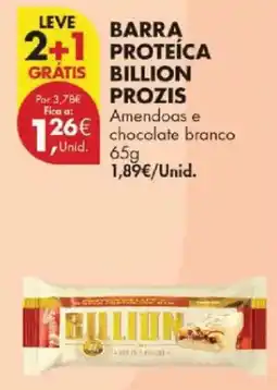 Pingo Doce Barra proteica billion prozis promoção